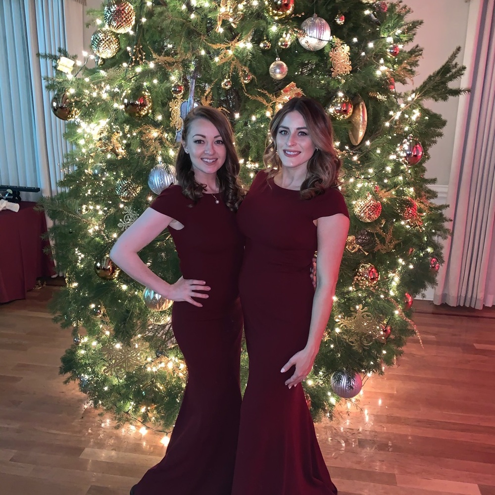 Katie May Madison Dress, Burgundy, worn once